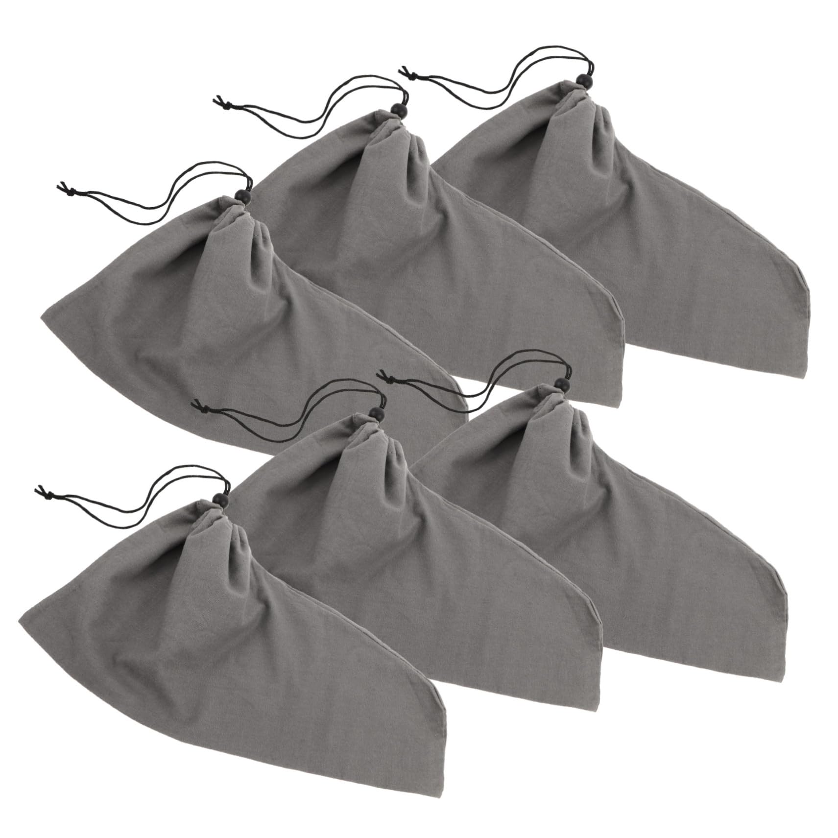 6pezzi Borsa per Scarpe da Viaggio in Tessuto Chiusura Coulisse Sacchetto Antipolvere per Scarpe e Stivali Organizzatore Portatile per Viaggi e Casa