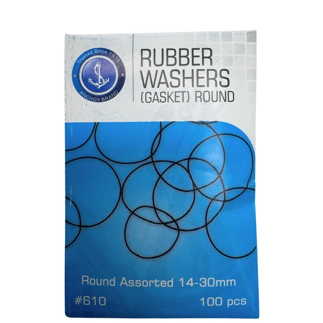 Proops Pack of 100 Round Gaskets, Sizes 14-30mm, 0 Rings Seal Rubber Washers, Watch Repair (J2005). Free UK Postage