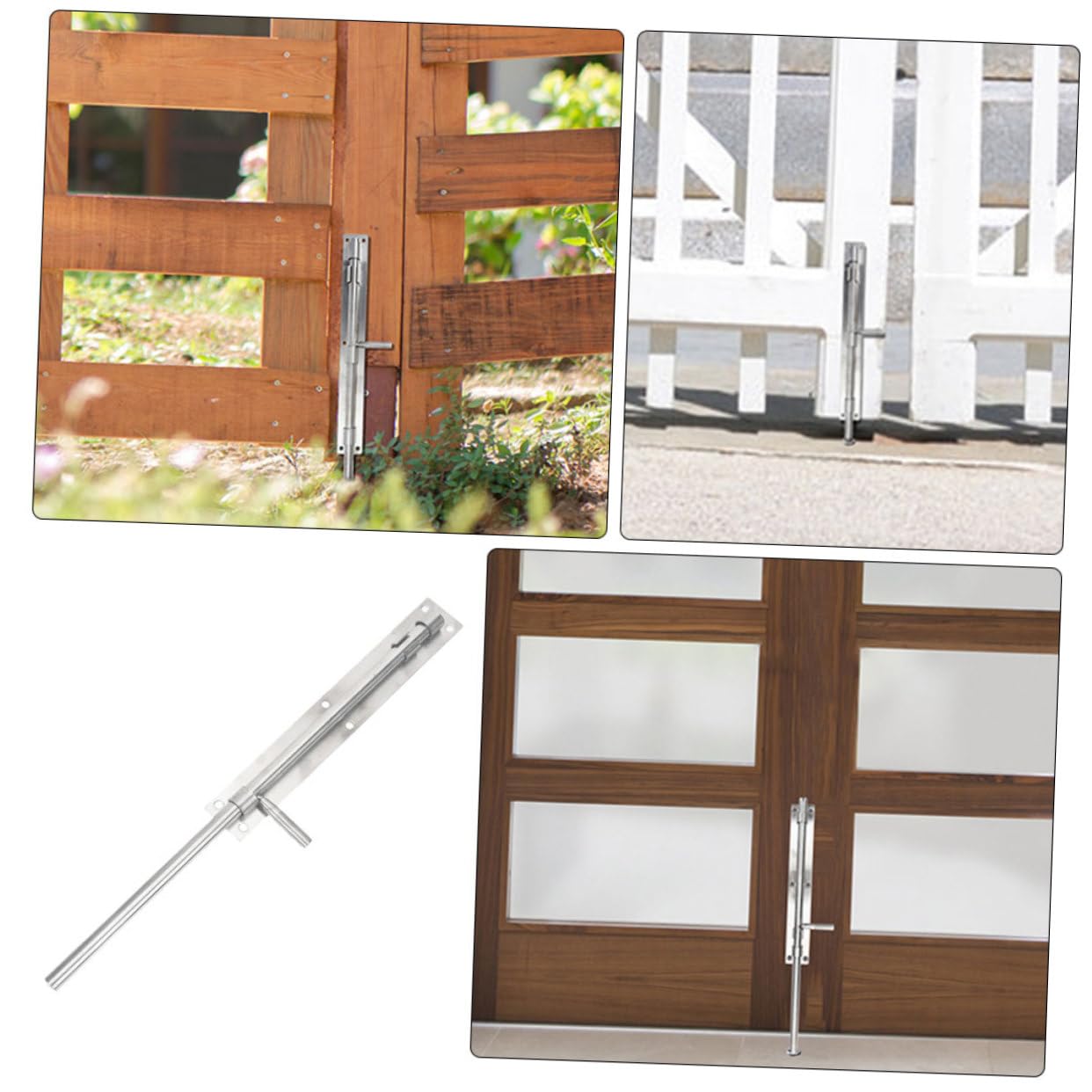 CLISPEED 2pcs Loquet de Sécurité de Porte en Acier Inoxydable pour Portes Intérieures et Salle de Bains Installation Simple