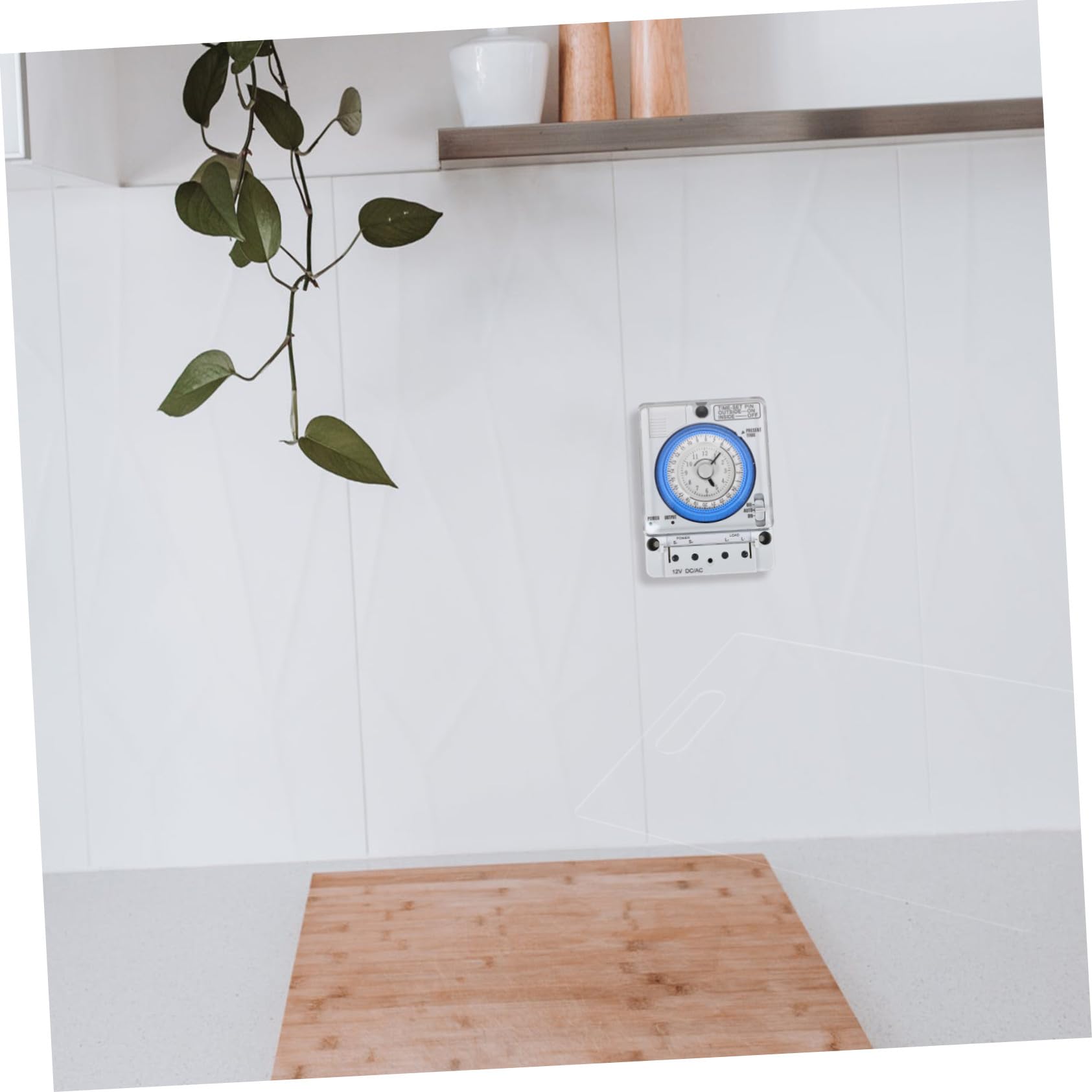 Temporizador Mecánico de Cuenta Regresiva 16a 250vac Blanco PC | Control de Preciso, Uso en Cocina y Hogar, Fácil de Limpiar, Portátil, sin Batería Incluida