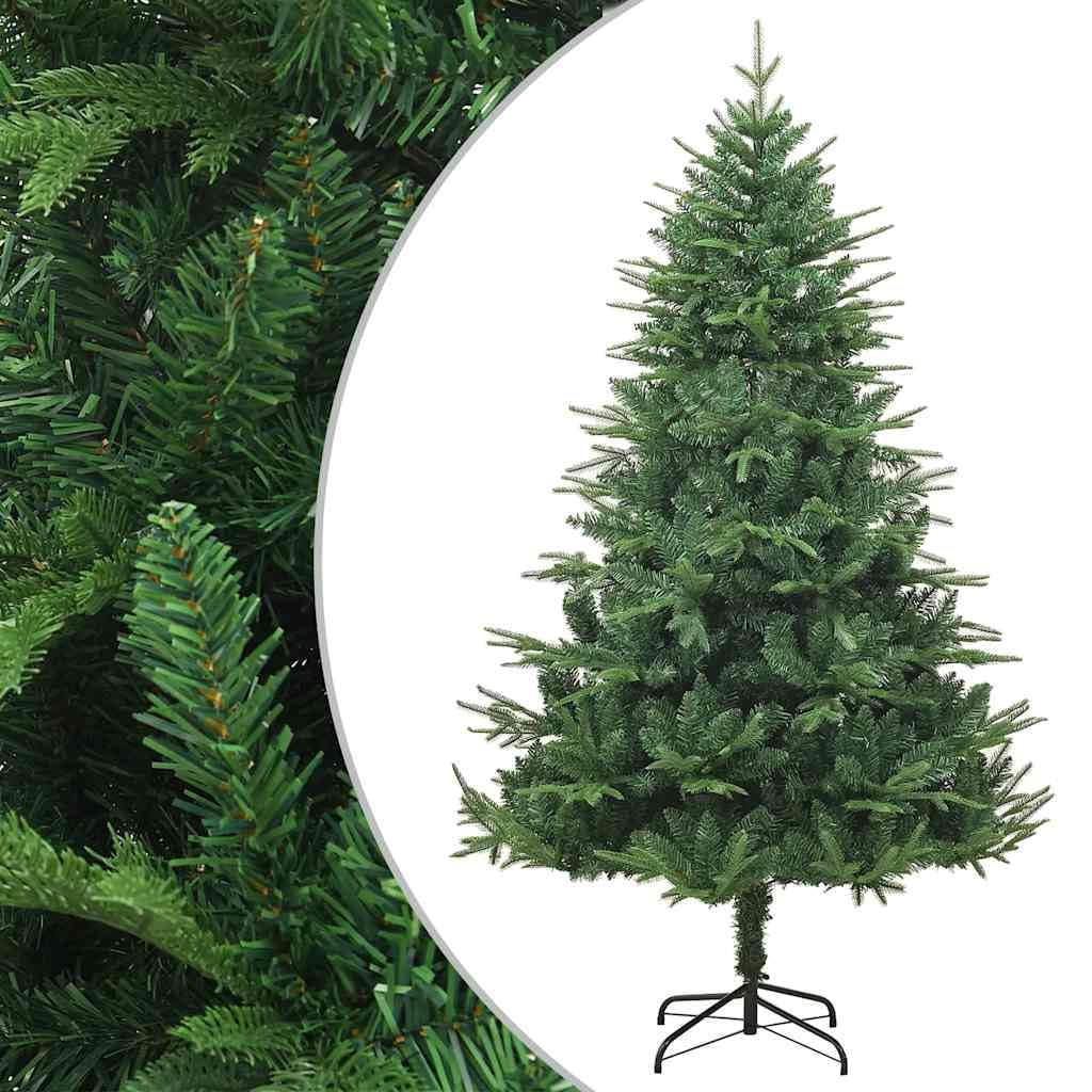 Árbol de Navidad artificial de 180 cm con soporte metálico y ramas de PVC y PE para salones