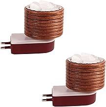 Wooden Kapoor Kapur Dani Camphor Karpuram Aroma Oil Diffuser Incense Burner Electrical Stand Machine Holder for Home,Office (M1(Pack 2))