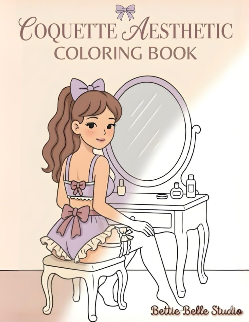 Coquette Aesthetic Coloring Book: 90 Charming Pages of Soft, Feminine, and Vintage-Inspired Illustrations for Relaxation and Creative Calm