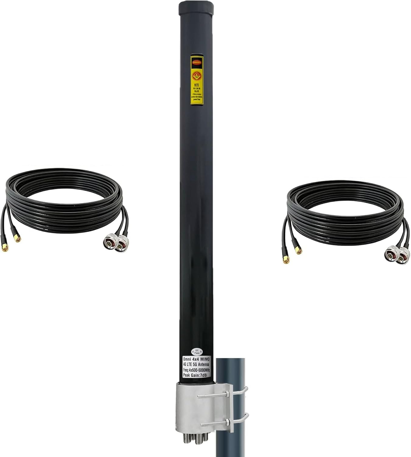 SignalPlus Omni 4x4 MIMO Antenna 5g, External Outdoor 5G/4G/LTE MIMO 4x4 Antennas 600-6000mhz for Routers, T-Mobile, Verizon, AT&T, Homes and RV