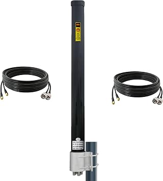 SignalPlus Omni 4x4 MIMO Antenna 5g, External Outdoor 5G/4G/LTE MIMO 4x4 Antennas 600-6000mhz for Routers, T-Mobile, Verizon, AT&T, Homes and RV