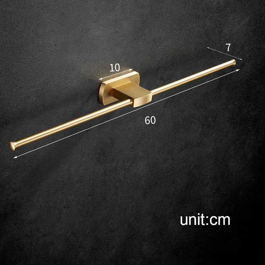 Brushed Gold Bathroom Towel Rack, Bath Towel Rack, Bathroom Towel Rails Set Wall Mounted, Light Luxury Bathroom Hardware Set