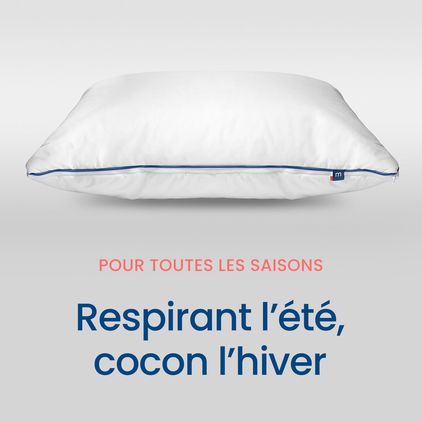 mello Oreiller mémoire de Forme, Ergonomique pour Un Confort Optimal, Coussin cervicales, Coussin mémoire de Forme pour Soutien Parfait Toutes Positions, Oreiller rectangulaire 45x65, Housse Lavable