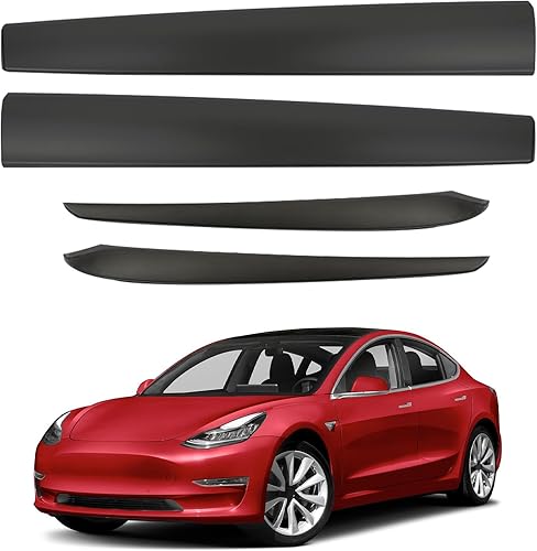 Miniatura 8 de Cubierta de salpicadero y panel de moldura de puerta delantera compatible con Tesla Modelo Y (2019-2023) Modelo 3 (2021-2023), cubierta de