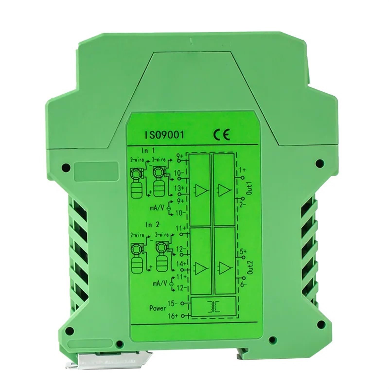 Isolateur de signal analogique convertisseur 0-5V 4-20mA et répartiteur CC 24V rail DIN