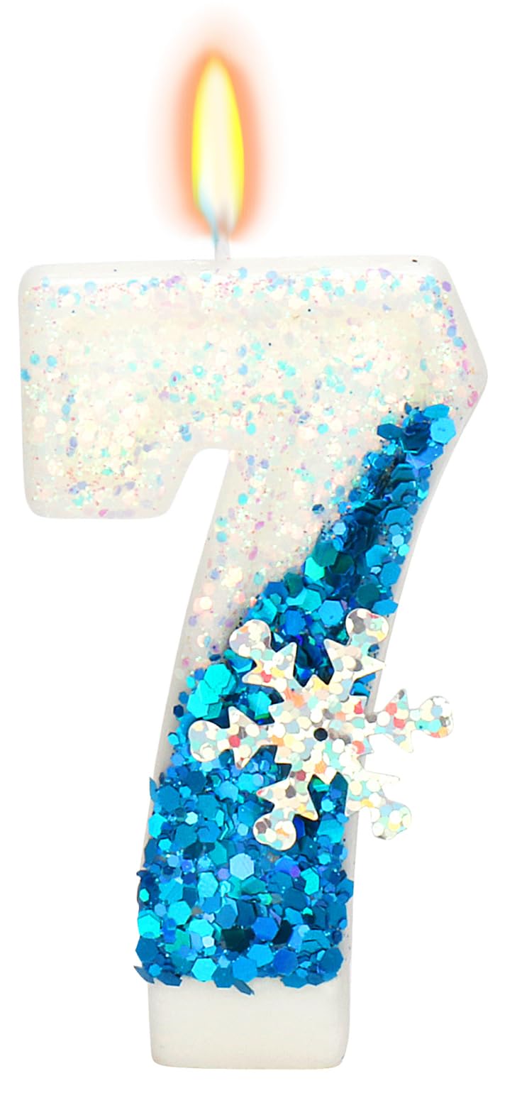 Frozen Birthday Candles - Snowflake Party Decorations -22