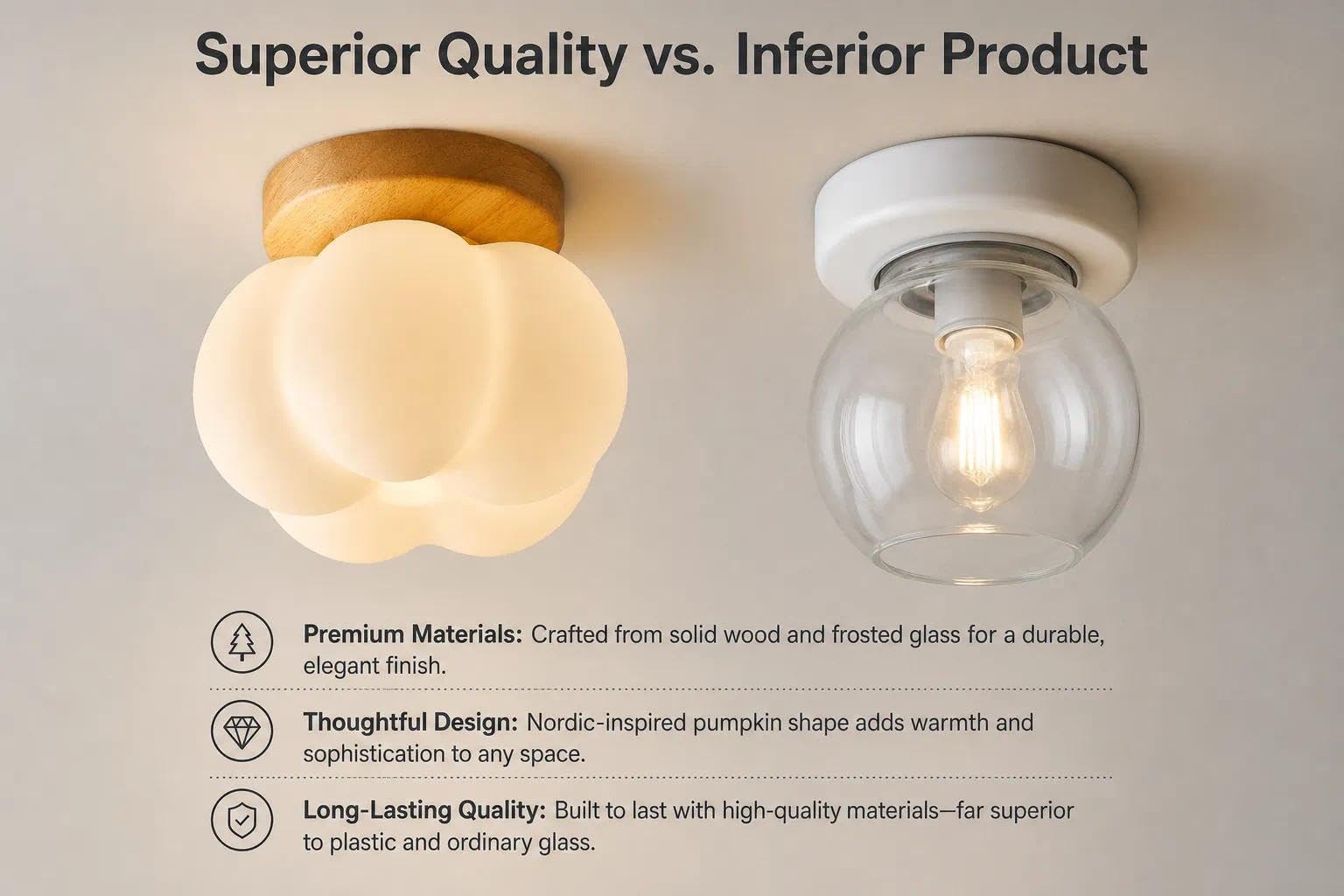 Lampa sufitowa z naturalnego drewna w kształcie kwiatu, 12 W, G9, LED, 3 temperatury barwowe, półstrukturalna, możliwość ściemniania, Ø16 cm, do korytarza, salonu, sypialni