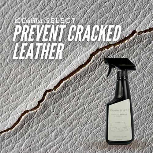 Cadillac Select Leather Furniture Cleaner And Conditioner For Couch, Car Auto Interior Seats, Bags, Jackets, Large Leather Surfaces – Complete Care Spray #TOP2