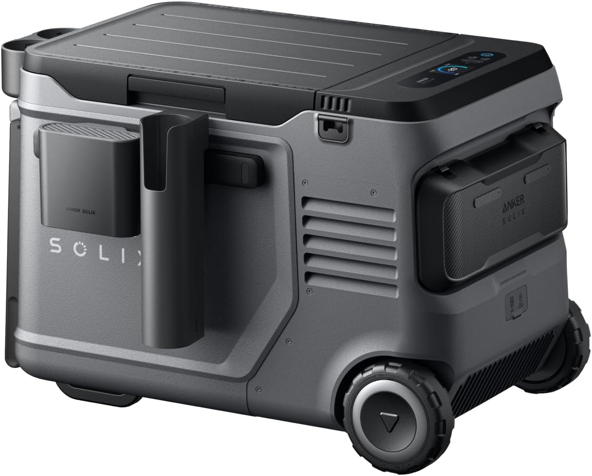Anker SOLIX EverFrost 2 40L Cooler with Road Trip Kit, 61 qt Car Refrigerator, Electric Cooler with 288Wh Battery, Powered by AC/DC or Solar,for Outdoor Camping, Travel, and Fishing, Fits in Trucks