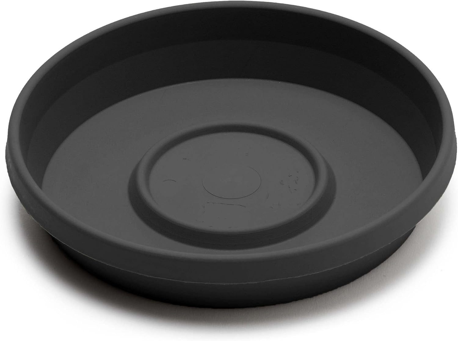 Bloem Terra Pot Round Drain Saucer: 24" - Black - Tray for 17-24", Matte Finish, Durable Resin, Ribbed Bottom, for Indoor and Outdoor Use, Gardening, Planter Not Included, 17.5" image 3