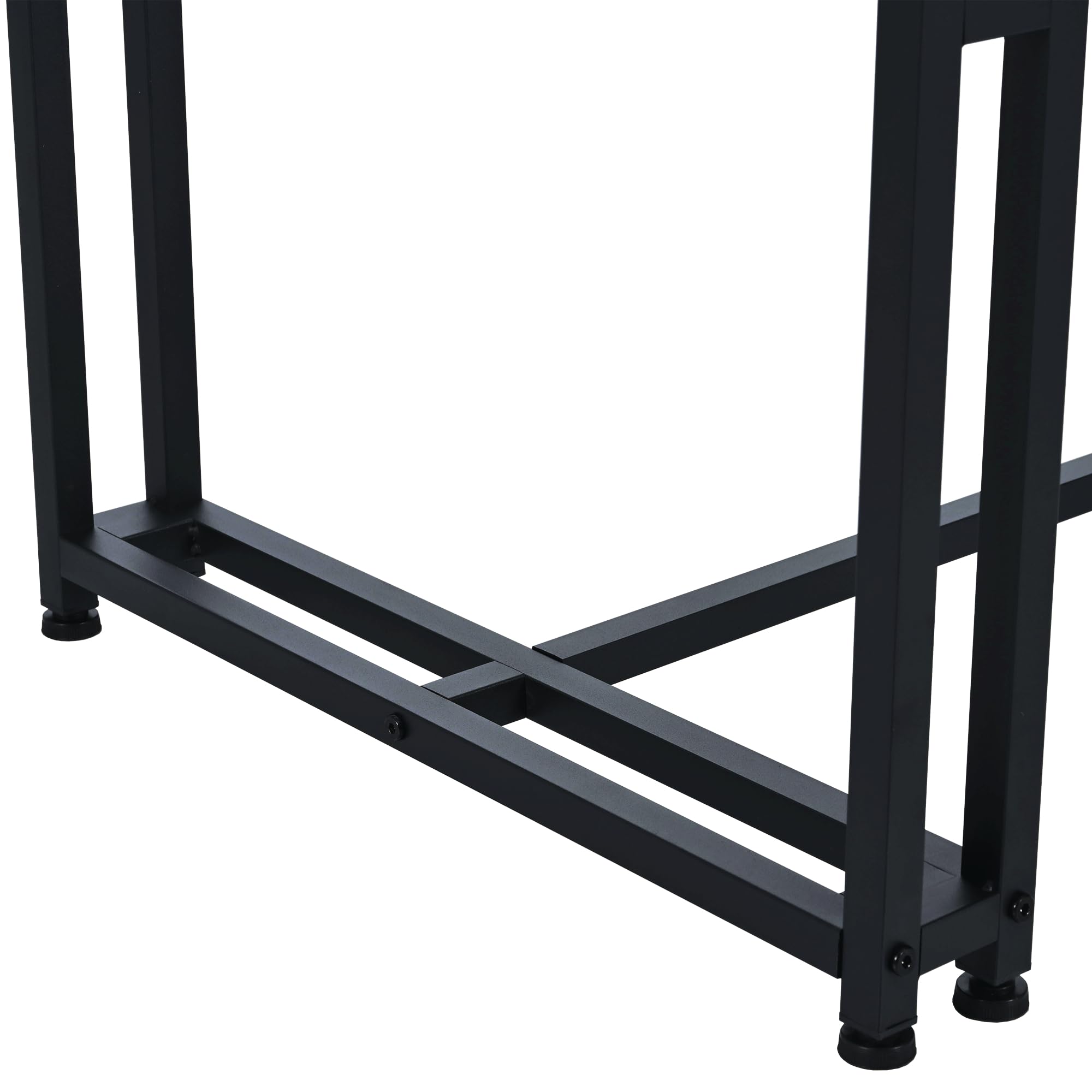 Luksusowy, lekki stół do jadalni, 140 x 80 cm, nowoczesny, prostokątny design, czarna metalowa rama, elegancki stół kuchenny z płyty MDF, do jadalni, salonu, idealny dla rodziny i gości
