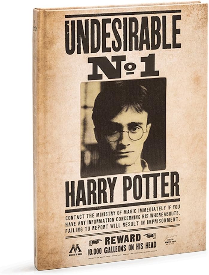 Harry Potter – Wanted – 3D Notebook 200 Pages Ruled