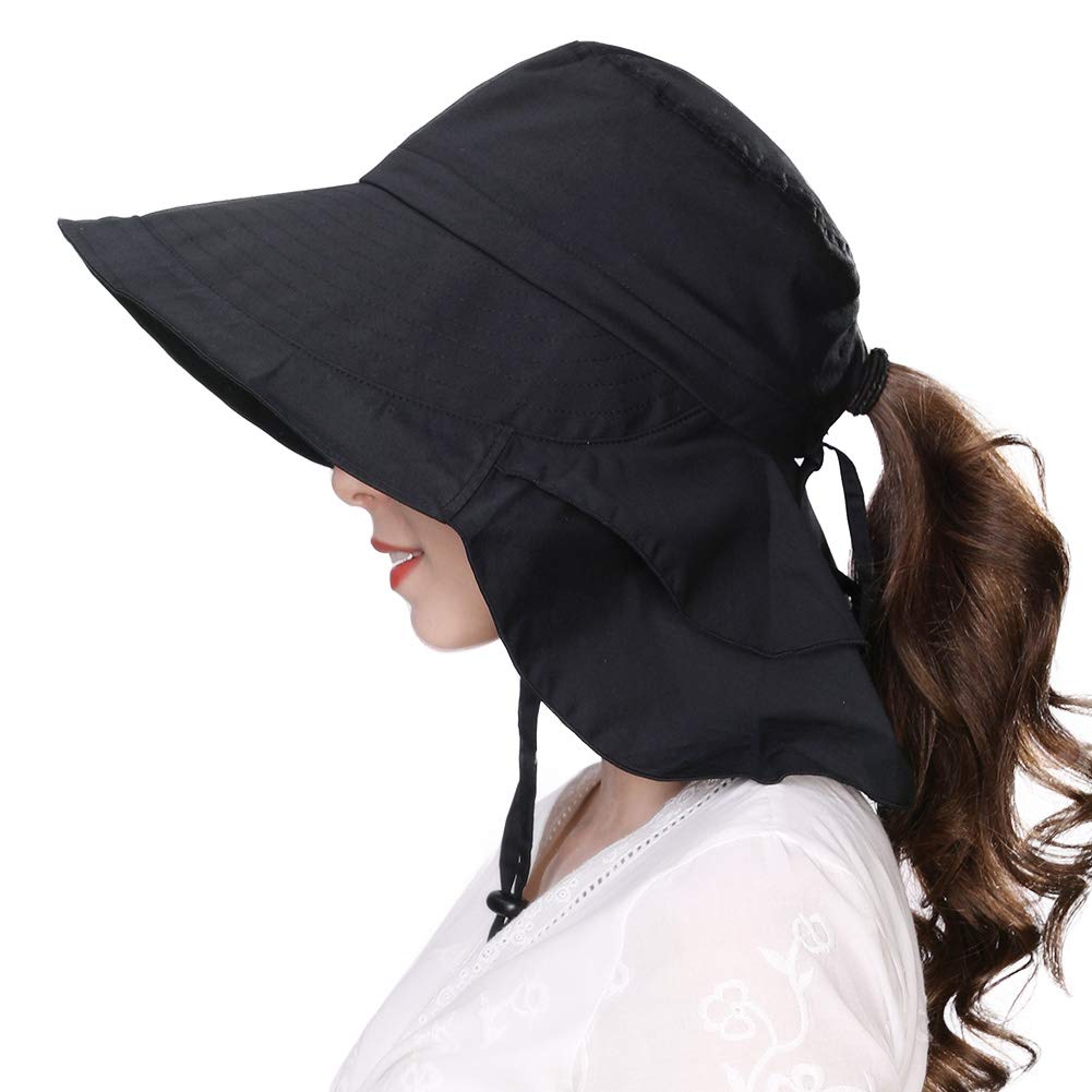 Fancet LifeComhats Ladies Summer Beach Sun Hats for Women Wide Brim Packable Foldable UPF50+ UV Protection Travel Hiking