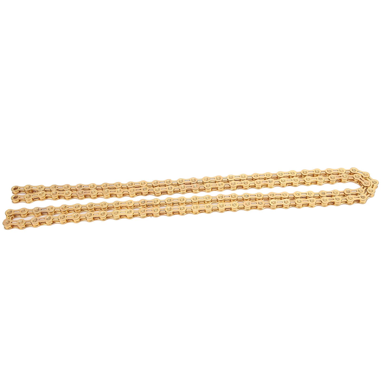 9 Speed Chain Sturdy Wear Resistant Titanium Coated Chain for Mountain and Road Bikes