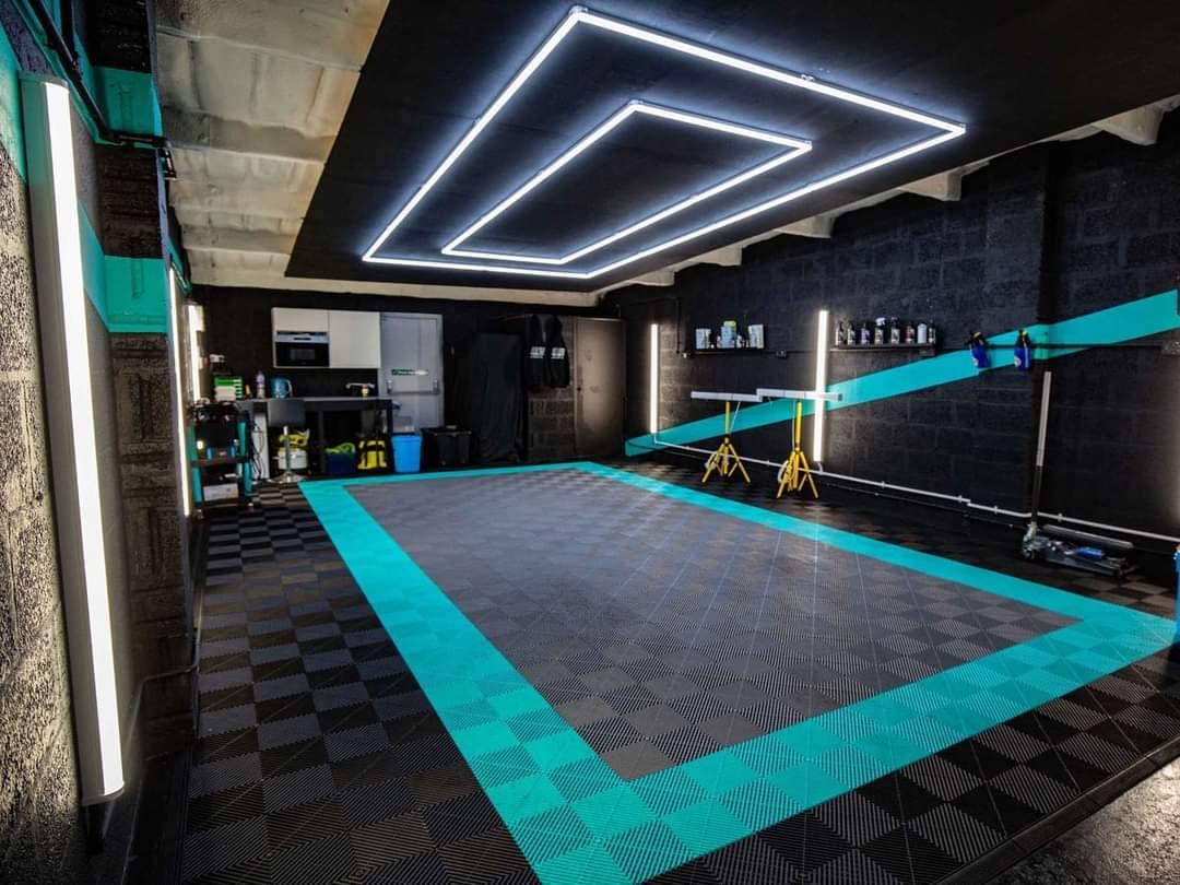 Led illuminazione parete soffitto Detailing cornice rettangolo lampada lucidatura GARAGE gommista officina carrozzeria autolavaggio officina salone di bellezza