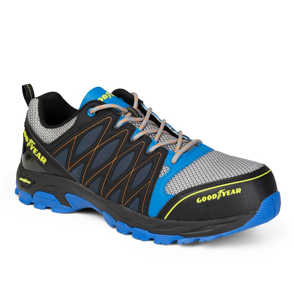 Goodyear Men's Metal Free Composite Toe & Midsole Safety Trainers, Blue/Black, 10 UK