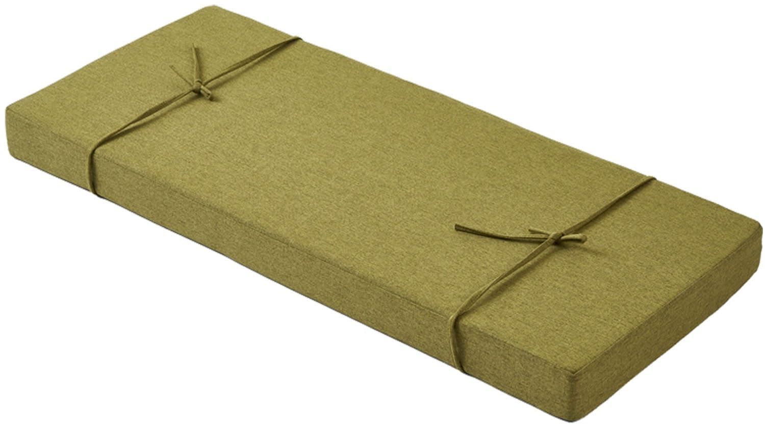 Coussin de banc d'intérieur 180x50 jaune curcuma confortable