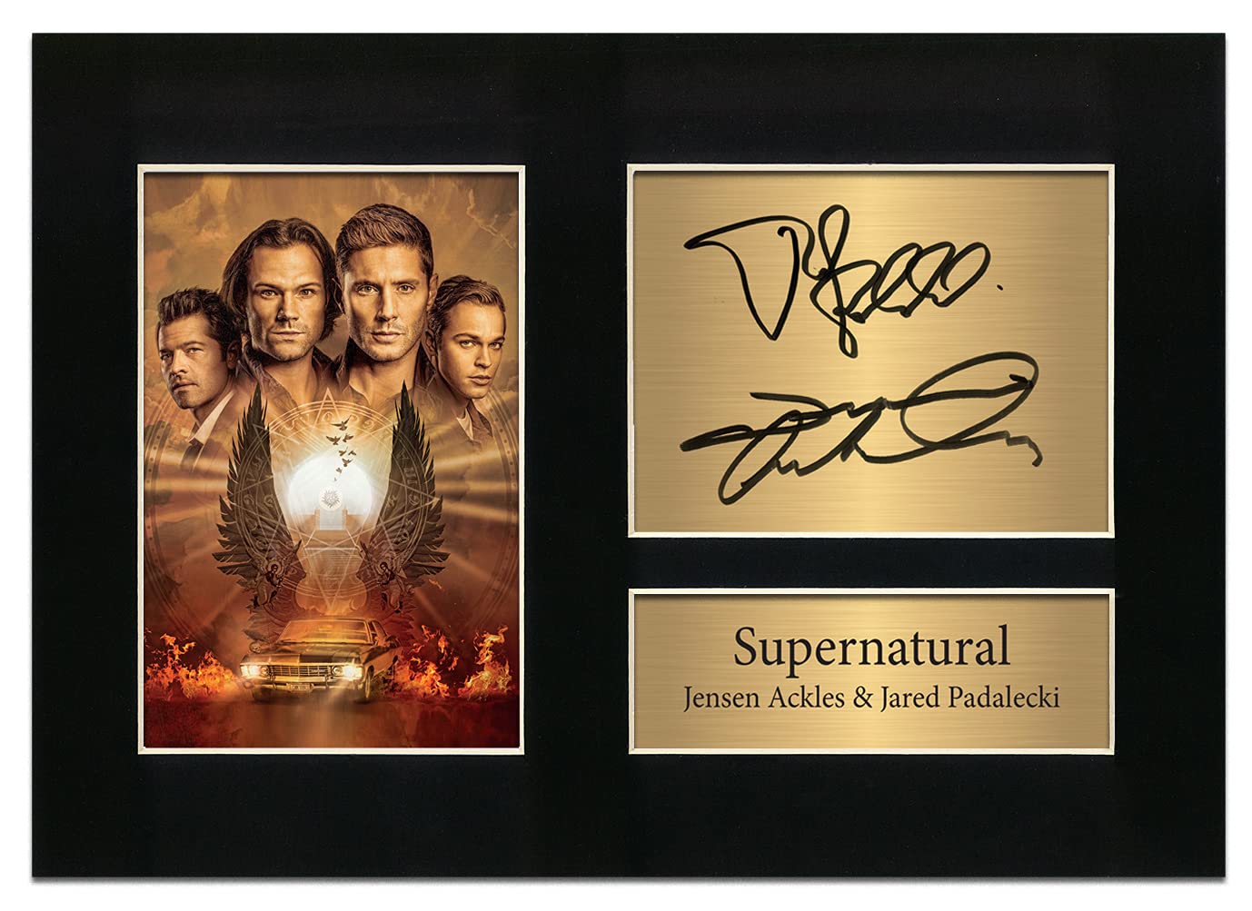Zulu Image Supernatural Jensen Ackles Jared Padalecki A4 Printed Autograph Photo Reproduction Print Picture Display No7