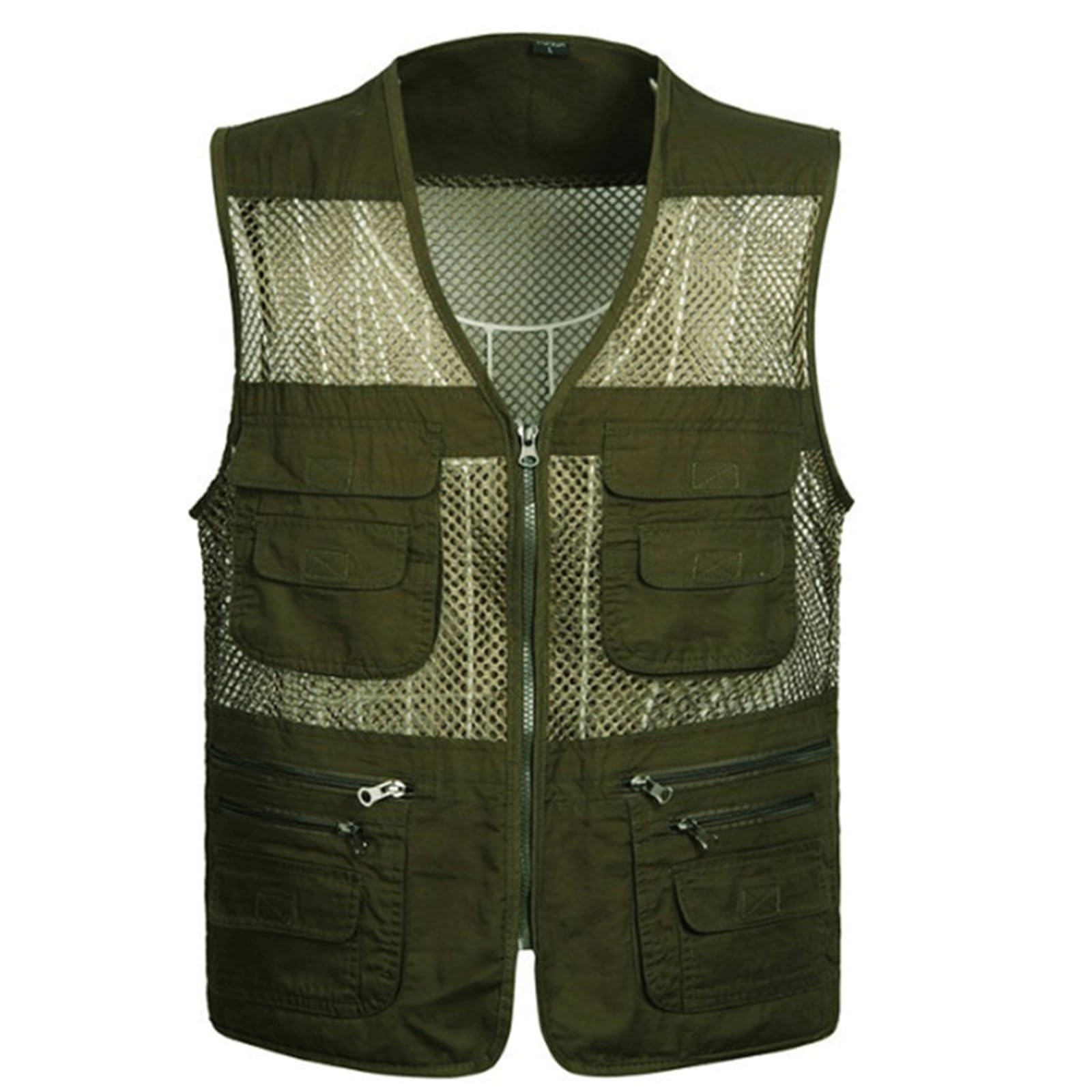 Wygwlg Chaleco Multibolsillos Para Hombre, Chaleco Informal Para Trabajo Al Aire Libre, Pesca, Viaje, Foto, Chaleco Cargo, Multibolsillos