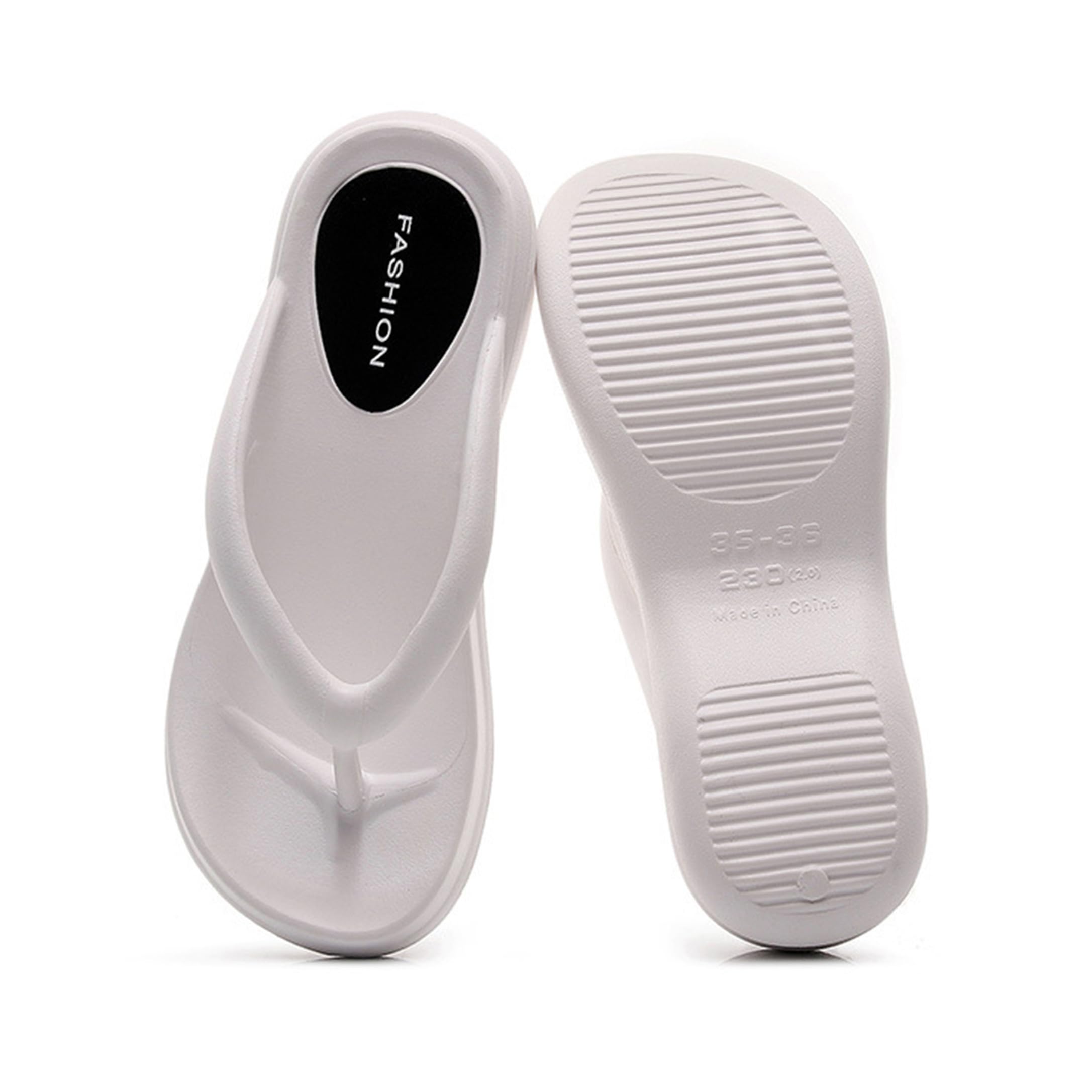 New front Infradito con Fondo Spesso per Nuovi Sandali Estivi da Donna con Tacco a Zeppa con Punta Comoda per la Casa Per Uomini e Donne Casual e Confortevole Semplice ed Elegante