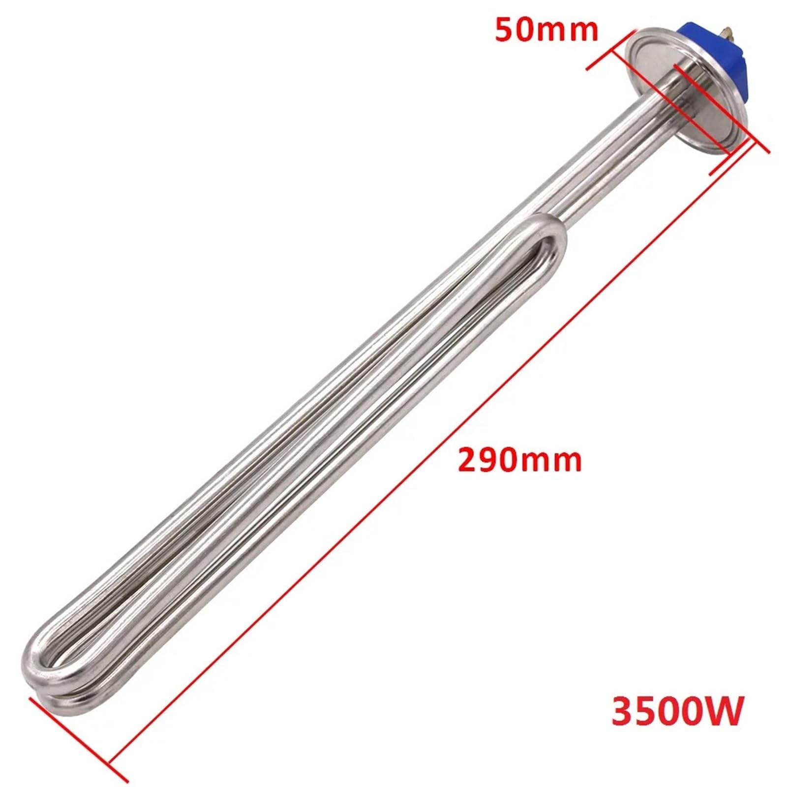 1,5 Tri-Clamp-Heizelement Tauchwarmwasserbereiter 240 V 2,5–5, kW SUS304 Stück(With clamp,240V_4500W 300MM)