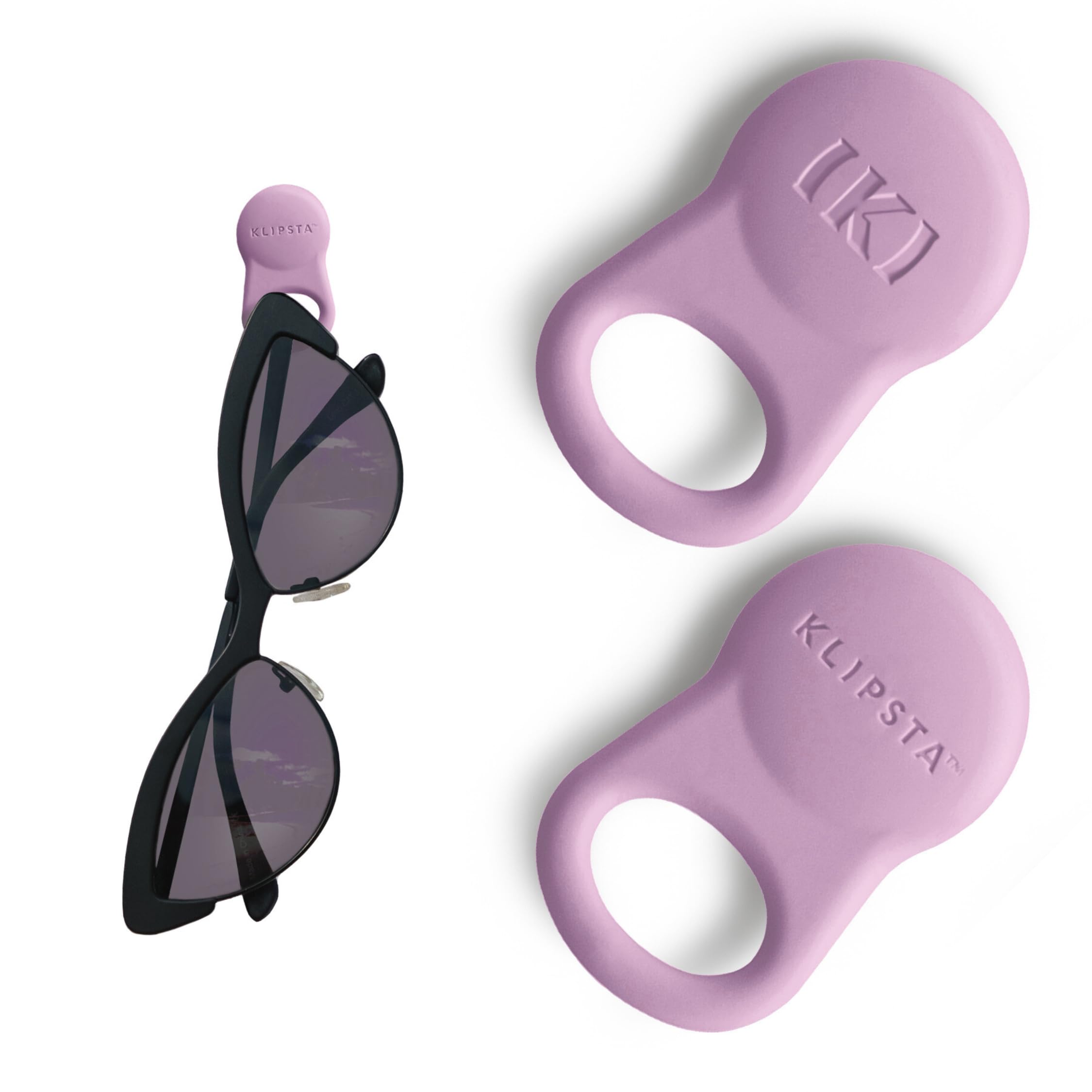 KLIPSTA SPEX Glasses Clips (2-pack) - Magnetic Glasses Holder for Clothes. Eyewear Strap Alternative, ID Badge Holder.