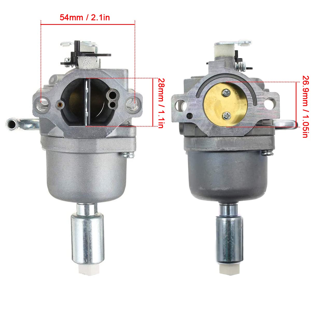 ZAMDOE 796109 Carburador para Briggs & Stratton 594593 591731 590400 796078 498811 794161 795477 14.5HP - motor 21HP, kit de ajuste con junta, filtro de aire, línea de combustible