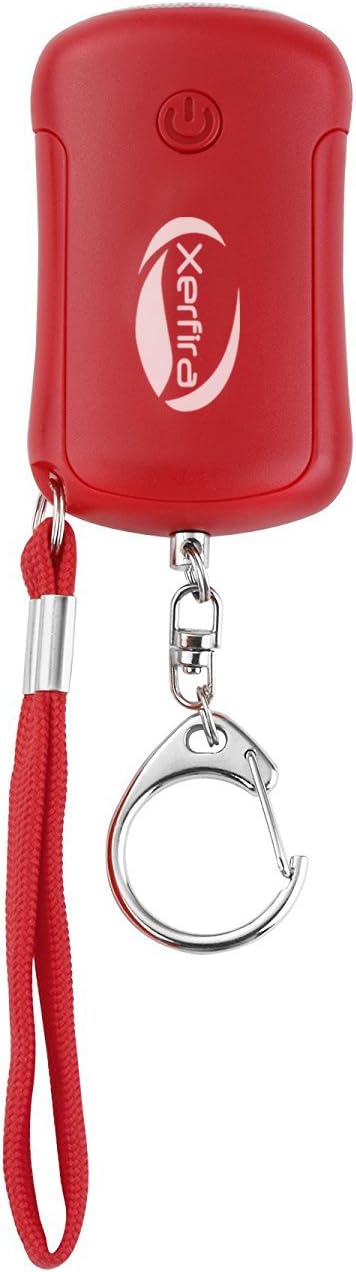 Xerfira Personal Alarm, Panic Alarm, Emergency Security Alarm, Pocket Alarm, Keychain with 130db Alarm, LED Torch keychain, Siren, Self-Protection for Woman and Children, Alarm Keychain