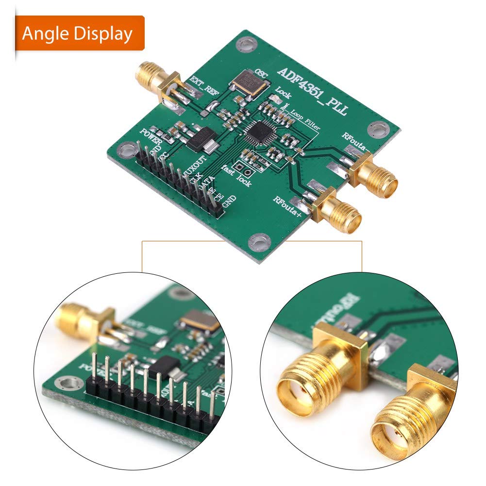 Cadeaux de mai Synthétiseur de fréquence source de RF - Carte de développement ADF4351 du synthétiseur de fréquence à boucle de verrouillage de phase - 35M-4.4GHz