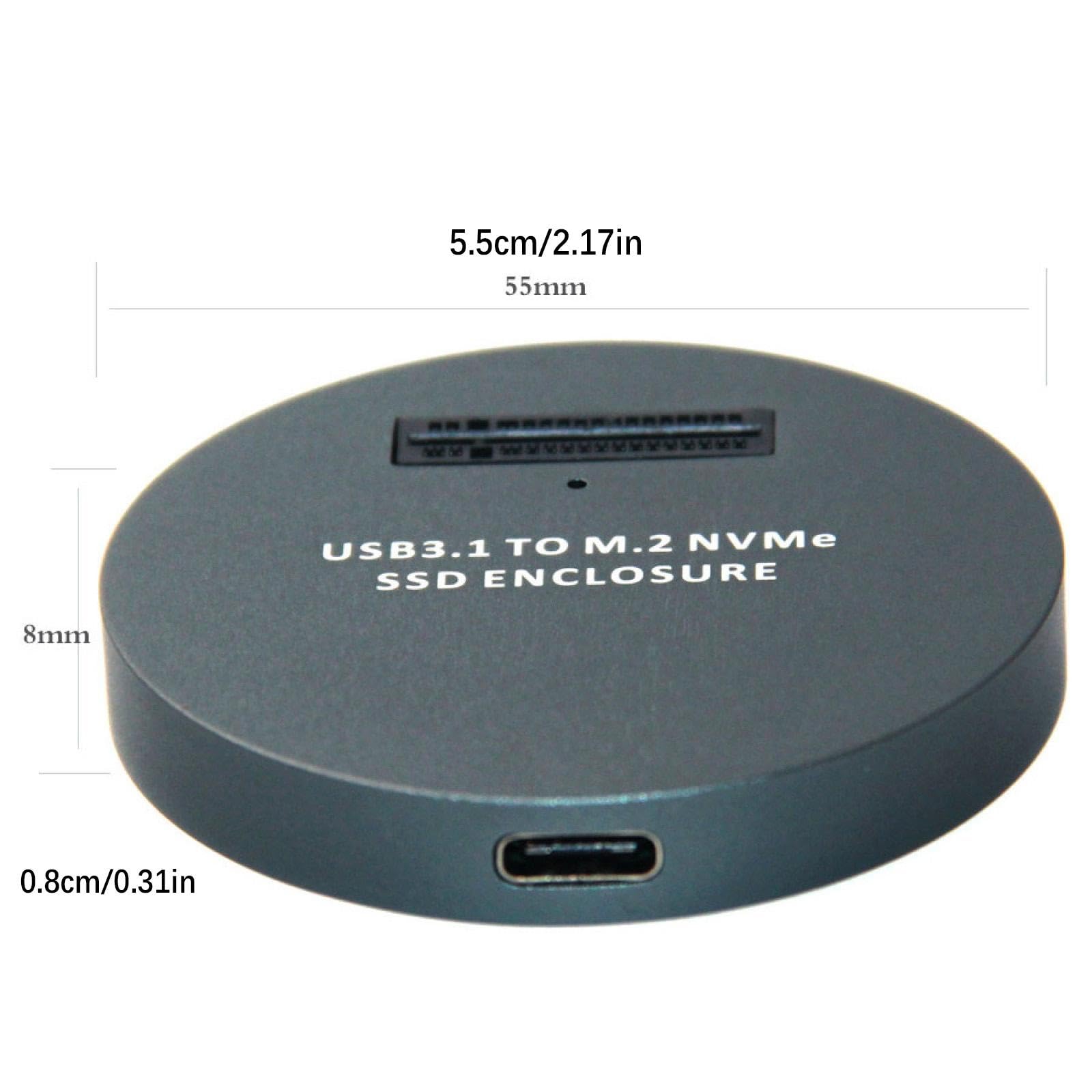 Obudowa M.2 NVMe SSD na USB 3.1 10 Gb/s zewnętrzny dysk półprzewodnikowy USB 3.0 połączenie typu C komputer Sullpies MOUDOAUER