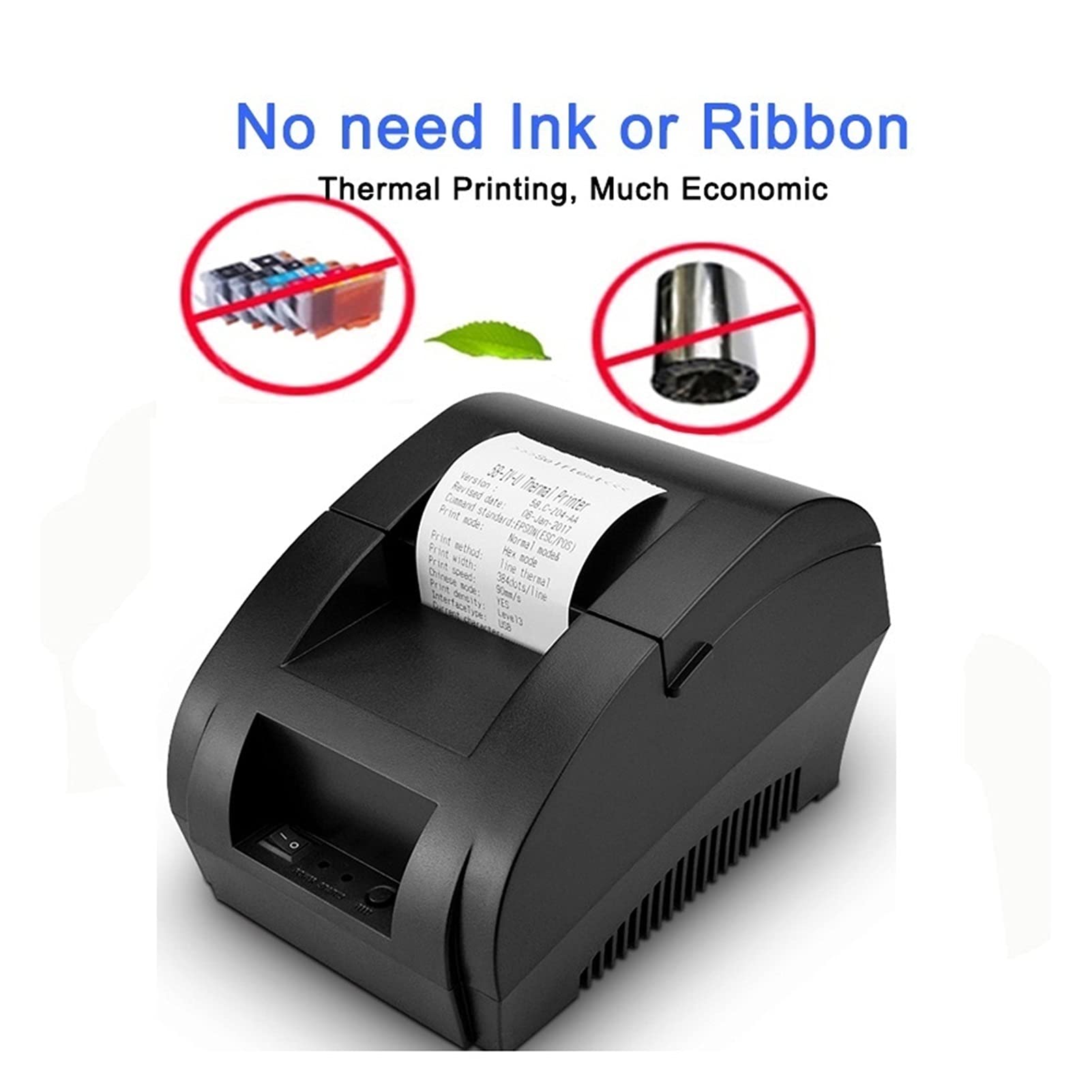 Producenci etykiet 58mm Bluetooth Drukarka termiczna Bezprzewodowa drukarka PUS do komputera komórkowego Windows Support Cash Cash Biurkowe termiczne drukarki etykiet (Size : 5805DD Portable)