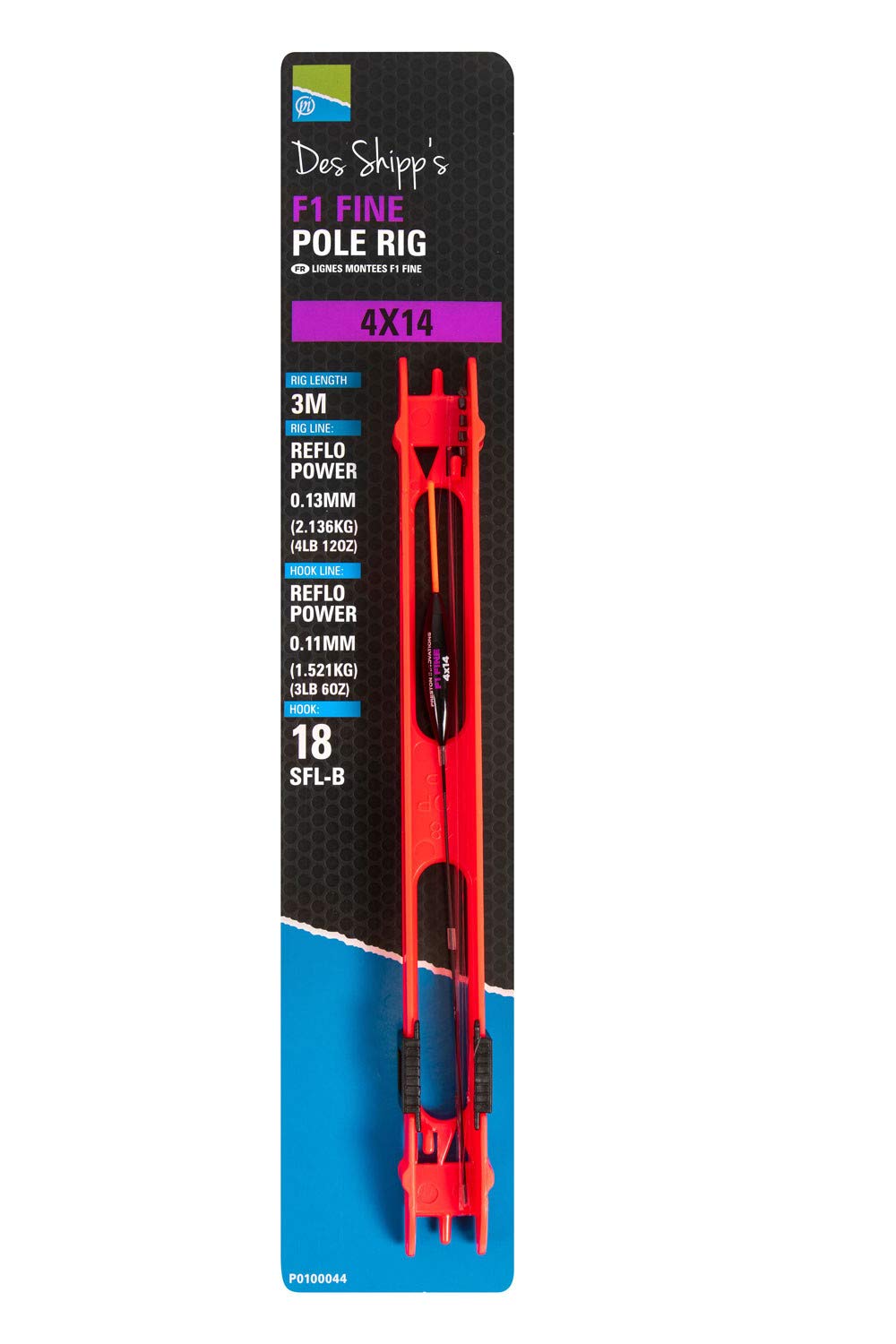 Des Shipp's F1 Fine Pole Rig 4x10#18