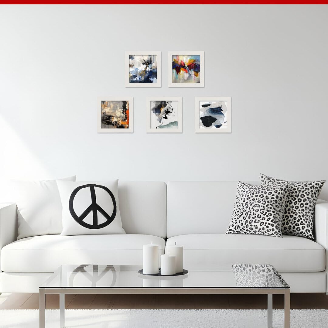 Alison Kingsgate Modern 11X11 White Picture Frames- Engineered Wood Photo Frame with Shatterproof Perspex Front- Ideal for Posters Certificates & Artwork- Wall Mount or Tabletop Display - Image 7