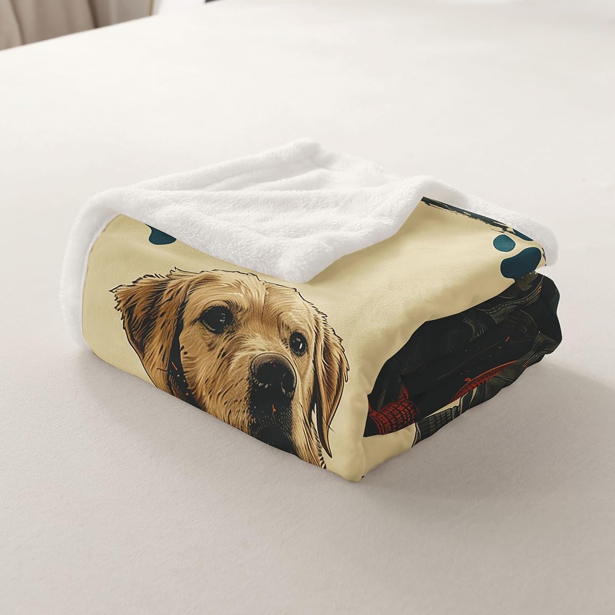 Feelyou Kids Taekwondo Plush Blanket for Bed Sofa Couch Kungfu Sherpa Blanket Boys Girls Cute Dog Fleece Throw Blanket Japanese Sports Teens Fuzzy Blanket Bedroom Decor Twin 60"x80" image 5