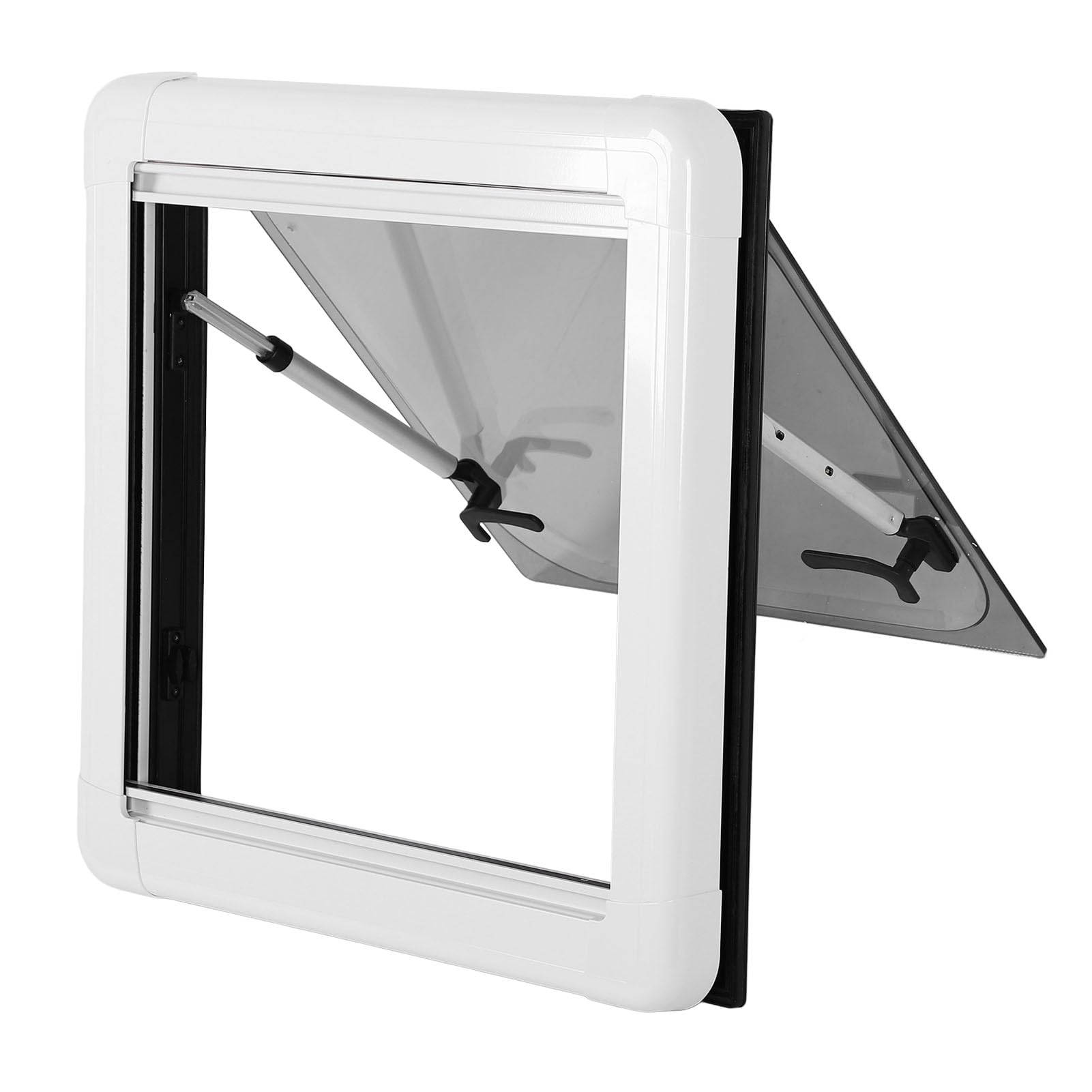 RV Push Out Window 20x20in Aluminum Frame 75° Opening
