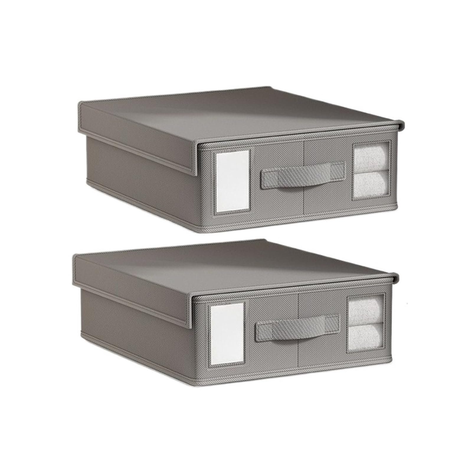 Organizer Lenzuola Scatola portaoggetti for lenzuolo Lenzuolo in tessuto for abbigliamento Organizzatore da 4 pezzi Guardaroba Coperta Copripiumino in non(2Pcs type 2)