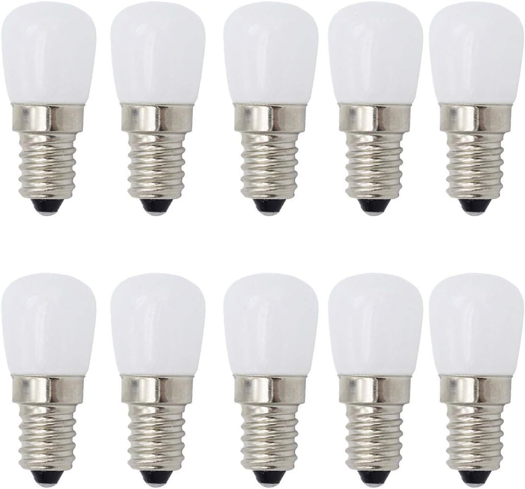 Aiwerttes Small E14 LED Bulb 3 W 250 LM Home Lighting Pendant Ceiling Light Desk Lamp Wall Fridge Special Lamp Table Lamp 220 V for Chandelier Ceiling Fan, Pack of 10 (Warm White)