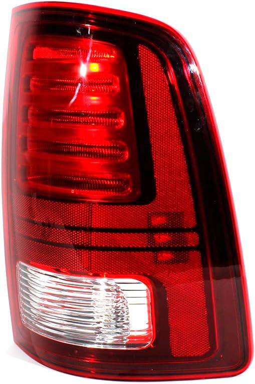 Tail Light Lamp Assembly with LED & Halogen Bulbs Fit for Dodge RAM 1500 | 2500 | 3500 2013 2014 2015 2016, Replace for 68093080AC (Passenger Side)