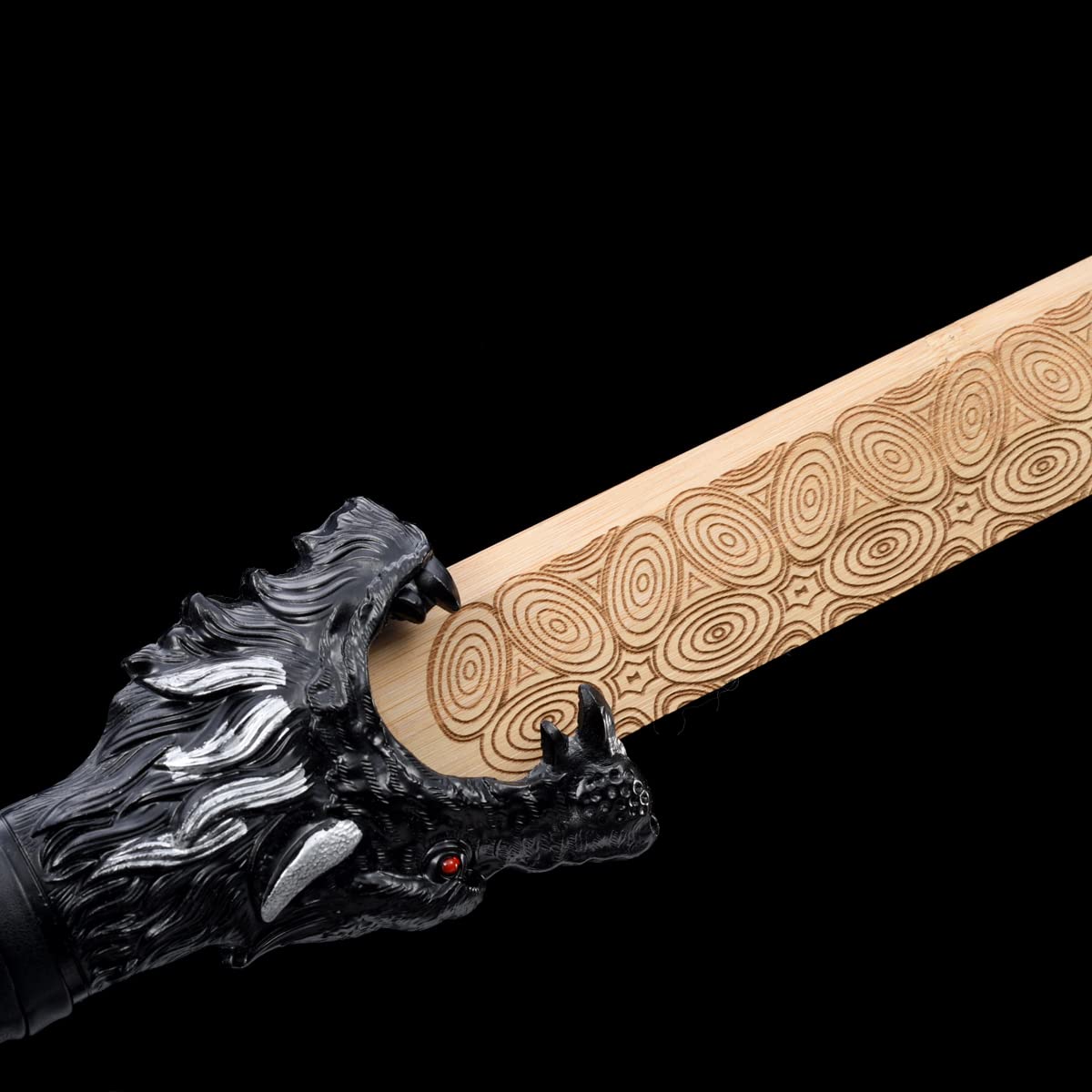 Amazon | 竹製古代中国の唐刀楠竹質ストレートカッタ太刀刀剣を抜く