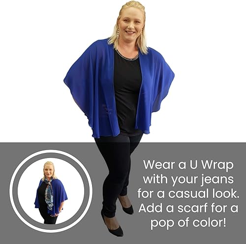 Miniatura 7 de eXcaped Conjunto de chal de noche para mujer y anillo de oro rosa, capa de gasa transparente