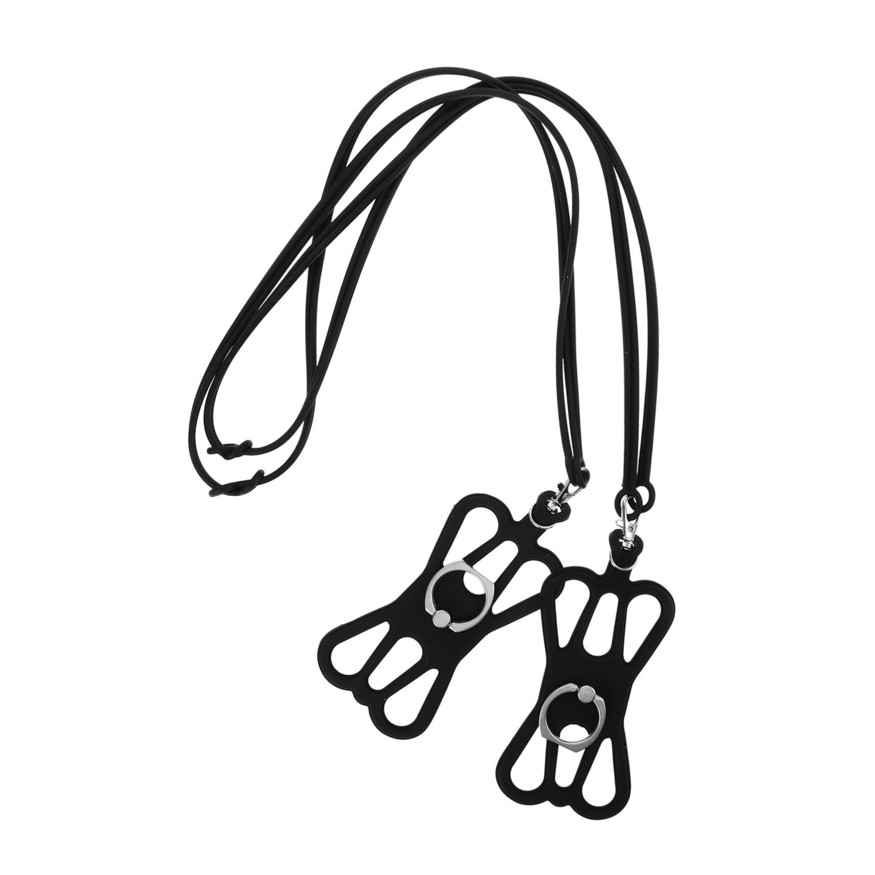 SHINEOFI Correa Ajustable Para Teléfono Móvil De Silicona Con Soporte Anillo Para Colgar Al Cuello Y Protección Caídas