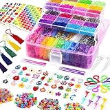 FunzBo 18000+ Loom Bands Kit, 28 Colours Rubber Band Bracelet Making Kit, Kids Girls Friendship Elastic Bracelet Making Set, Arts Crafts Birthday Christmas Gifts for Girls Age 4 5 6 7 8 9 10