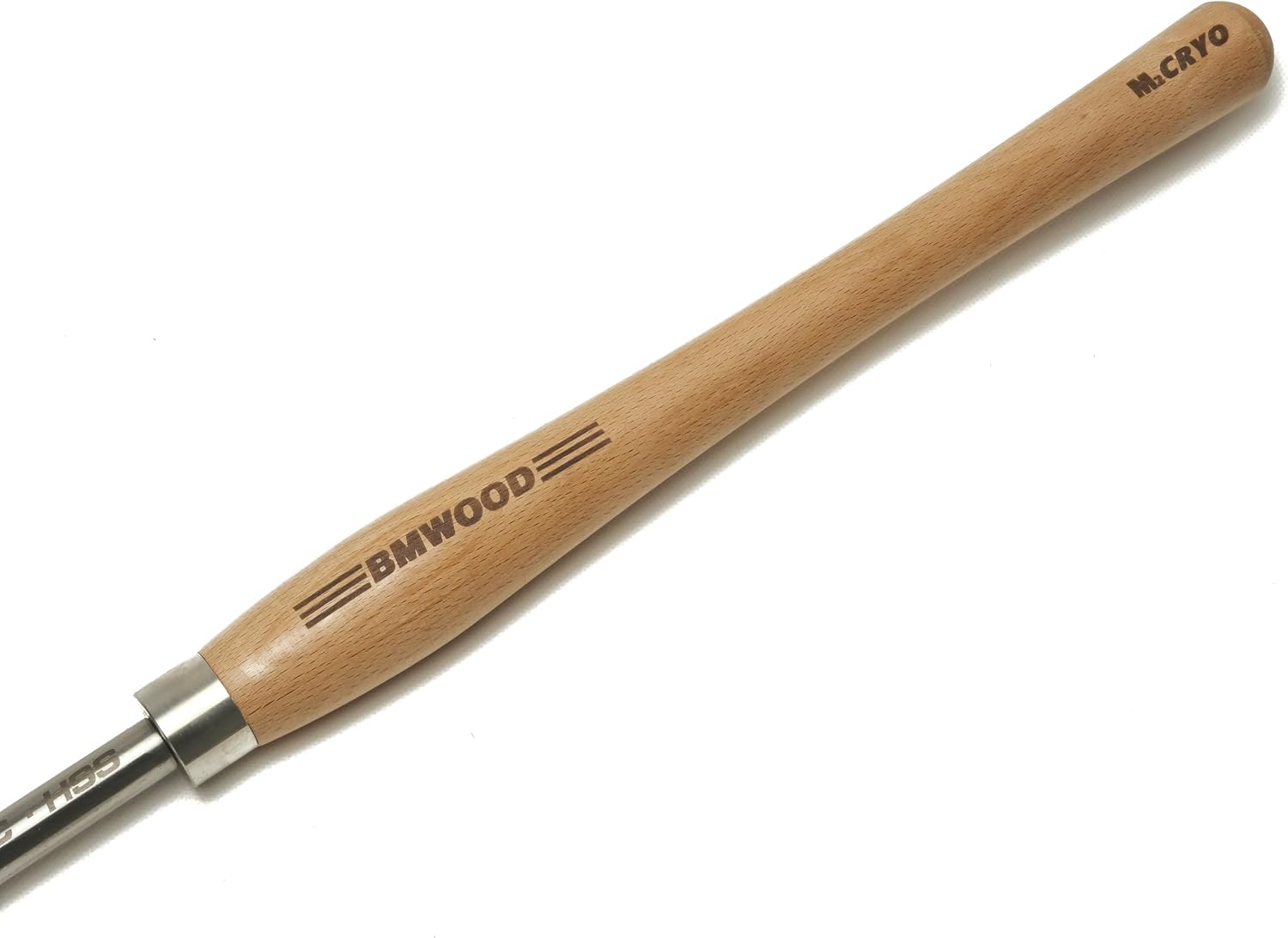 Cryo M2 HSS Bowl Gouge 1/2" Bowl Gouge (5/8" dia.) with 15-1/2" Beech Handle for Woodturning Chisels, Woodlathe Tools.