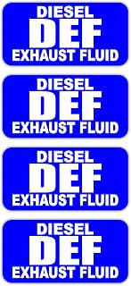 DEF Diesel Exhaust Fluid Sticker Decals | Diesel Exhaust Fluid Labels for Diesel Engines, DEF ONLY Fuel Markers
