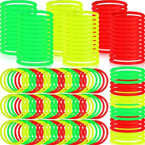 Sratte 100 Pcs Red Yellow Green Glow Stick Bulk 8 Inch Glow