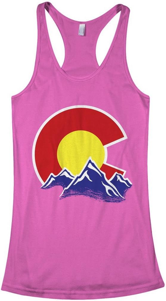 Threadrock Women's Colorado Mountain Racerback Tank Top